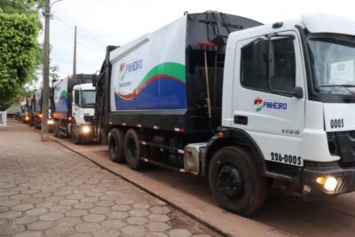 André da RalpNet entrega nova frota para o transporte coletivo e 05 caminhões compactadores