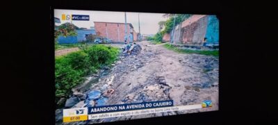 Descaso da gestão Fred Campos com o bairro Lima Verde é destaque na TV Mirante