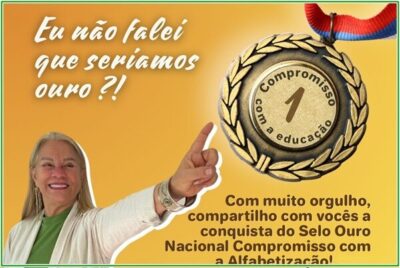 Prefeita Sônia Campos, emite nota de agradecimento pela conquista do Selo Ouro Nacional