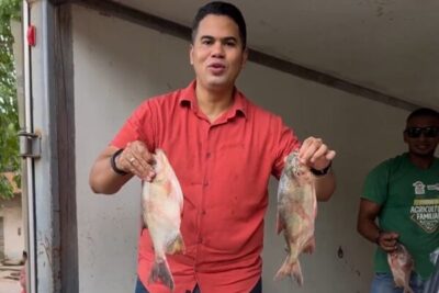 Prefeito Calvet Filho, realiza entrega de peixe de qualidade no povoado São Simão