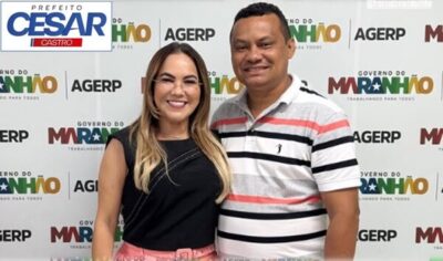 Prefeito de Cachoeira Grande, Cesar Castro, é recebido pela presidente da AGERP, França do Macaquinho