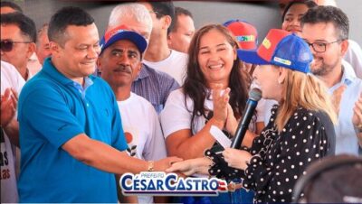 Prefeito Cesar Castro, participa do lançamento do “Terras Para Elas” em Rosário