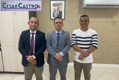 Prefeito Cesar Castro, realiza reunião com Secretário de Segurança do estado e almoça com deputados, secretários e vereadores