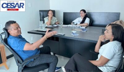 Prefeito de Cachoeira Grande, Cesar Castro se reune com a senadora Eliziane Gama