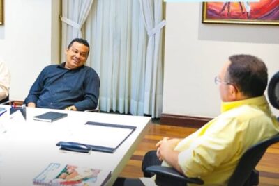 Prefeito Cesar Castro é recebido pelo governador Carlos Brandão