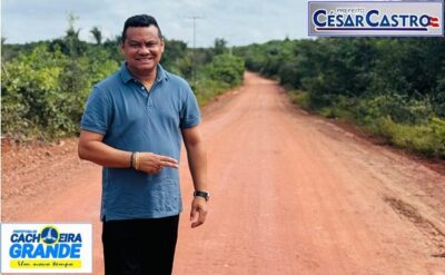 Prefeito Cesar Castro, começa o dia na zona rural, visitando comunidades e acompanhando de perto as melhorias para o município