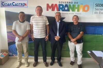 Prefeito Cesar Castro cumpre agenda em São Luís com o secretário de esporte do estado do Maranhão, Naldir Lopes