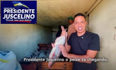 Prefeito Dr.Pedro Paulo entrega toneladas de pescado e beneficiando as famílias em Presidente Juscelino