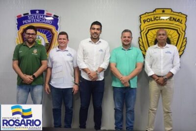 Prefeito Jonas Magno, acompanhado de Secretários reuniu-se com o Secretário de Estado da Administração Penitenciária
