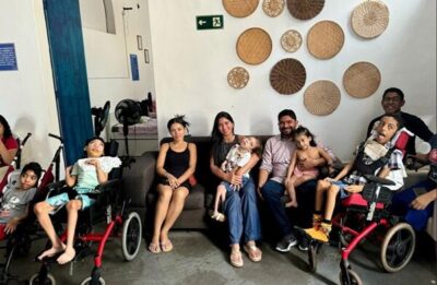 Prefeito Raimundo Lídio, acompanhado de sua esposa, a primeira-dama, Tamires Costa, visitaram o Instituto Amor Incondicional