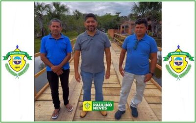 Prefeito Raimundo Lídio visita ampliação e reforma da ponte do povoado Extrema