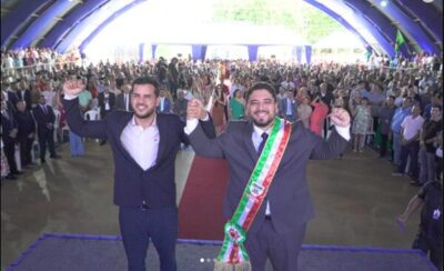 Prefeito Vinicius Vale e vice-prefeito Daniel Junior tomam posse em Barreirinhas