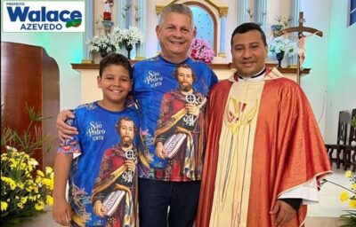 Prefeito Walace Azevedo participa da tradicional procissão marítima em homenagem a São Pedro na cidade de Icatu