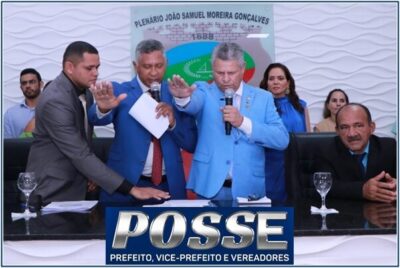Prefeito reeleito de Icatu, Walace Azevedo (PSDB) e o vice Carlos Pereira tomam posse para novo mandato