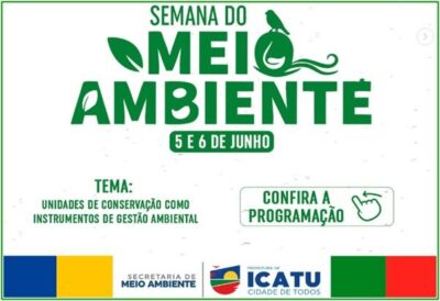 Prefeitura de Icatu, celebra o Dia Mundial do Meio Ambiente!