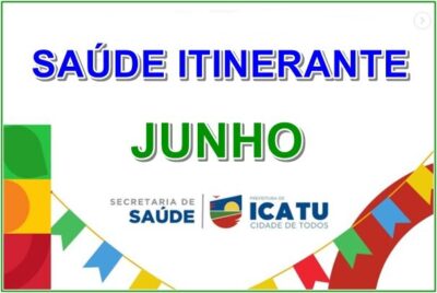 Prefeitura de Icatu, por meio da Secretaria de Saúde, realiza “Saúde Itinerante”