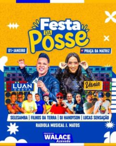 Prefeito reeleito Walace Azevedo convida a população de Icatu para a Festa da Posse