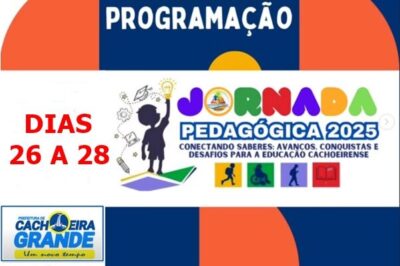 Prefeitura de Cachoeira Grande realiza ‘Jornada Pedagógica 2025’ com foco em Educação Infantil, Alfabetização, Recomposição e Planejamento pedagógico