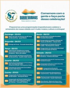 Cidade de Barreirinhas celebra 87 anos com grande festa e entregas históricas
