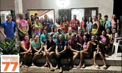 Raimundo Lídio, se reune com a equipe de corredores de Paulino Neves