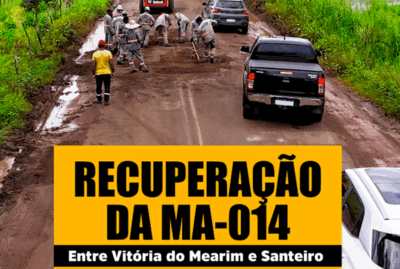 Força tarefa vai recuperando MA-014 na Baixada Maranhense