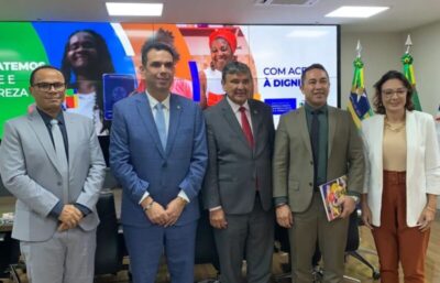 Prefeito André da RalpNet se reúne com ministro Wellington Dias em busca de programas sociais para Pinheiro