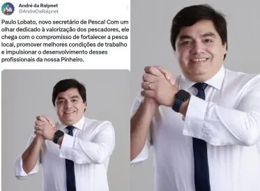 André da RalpNet anuncia Paulo Lobato como Secretário de Pesca de Pinheiro