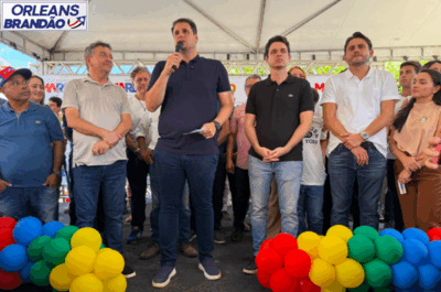 Orleans Brandão participa de inauguração em São Mateus, ao lado de Juscelino Filho