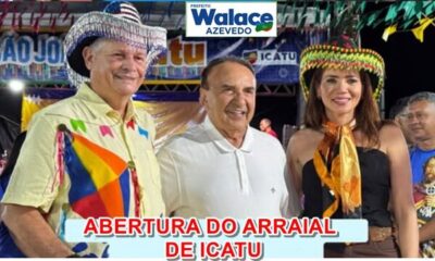 Prefeito Walace Azevedo, abre oficialmente o São João de Icatu 2025 no Parque Básica Azevedo!