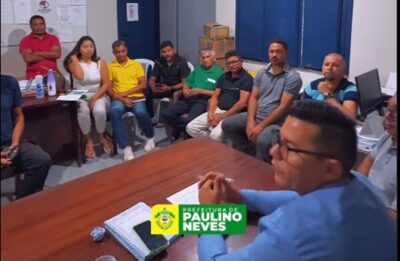 Prefeitura de Paulino Neves, realiza reunião dos secretários municipais com o novo chefe de Comunicação