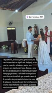 Casamento íntimo e emocionante emociona visitante em Barreirinhas-MA