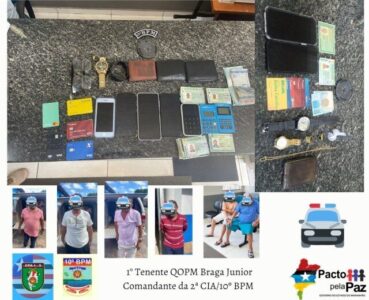 Polícia Militar prende seis suspeito de crime de estelionato na agência do Bradesco em Santa Helena