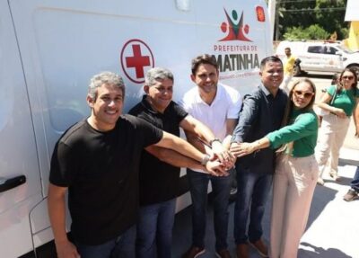 Deputado Osmar Filho reforça compromisso com a cidade de Matinha durante entrega de obras e ambulâncias