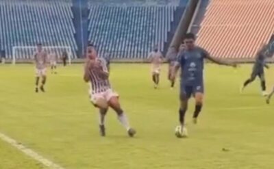 Jogador de futebol é atingido por linha de pipa em São Luís