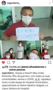 Covid-19: senador Roberto Rocha agradece a cura do irmão nas redes sociais…