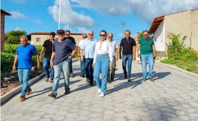 Prefeita Thamara recebe o deputado Hildo Rocha e vistoria obras em Brejo do Maranhão