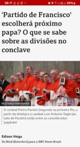 Outro Papa politizado?