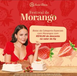 Sodiê Doces celebra a temporada do morango com promoção especial