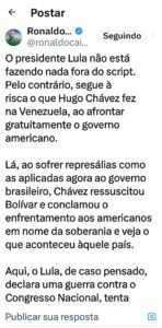 Governador detona Lula e acusa presidente de “roubar aposentados” e “causar crises internacionais”…