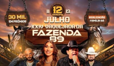 Contagem regressiva para a XXIV Vaquejada da Fazenda 89