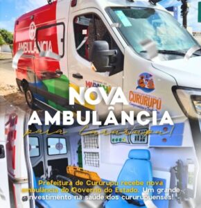 Prefeito Aldo Lopes recebe do governo do Estado ambulância totalmente equipada para Cururupu