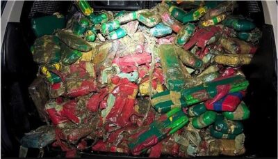 PRF apreende 188 kg de drogas escondidas em pneus de caminhão em São Luís