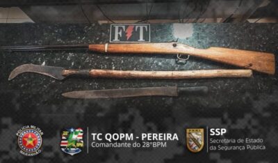 Homem é preso por posse ilegal de arma e ameaça contra mulher em Presidente Vargas/MA