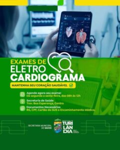 Saúde – Turilândia amplia atendimento, município passa a oferecer exames de Eletrocardiograma