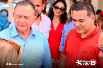Joãozinho Pavão recepciona o governador Carlos Brandão em Santa Helena