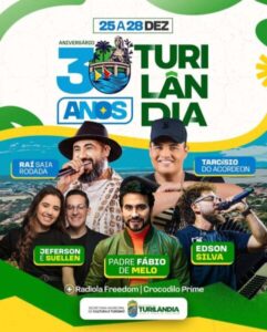 Turilândia celebra aniversário com entrega de Obras e Grandes Shows