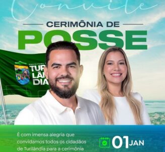 Cerimônia de Posse do prefeito reeleito Paulo Curió e vice Tânyia Mendes acontece 1º de janeiro