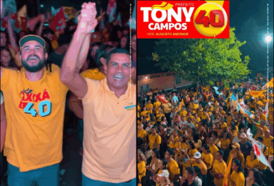Tony Campos agradece aos moradores do povoado Centro Grande em Axixá