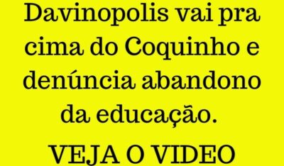 Revoltada com o descaso da prefeitura de Davinopolis, população impede reforma em escola com risco de desabamento.