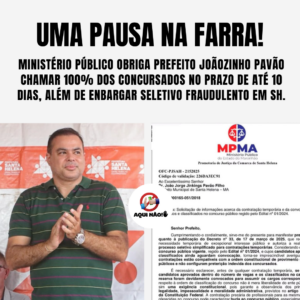 MINISTÉRIO PÚBLICO DA PRAZO DE 10 DIAS PARA O PREFEITO CHAMAR TODOS OS APROVADOS